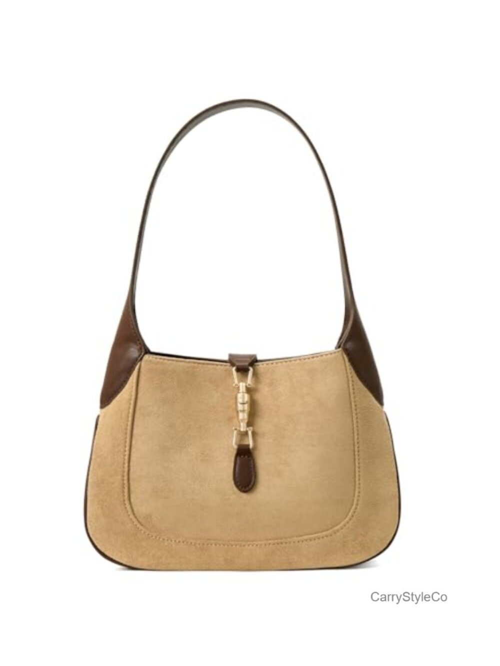 Vegan Leather Shoulder Bag Lightweight Crescent Hobo Purse